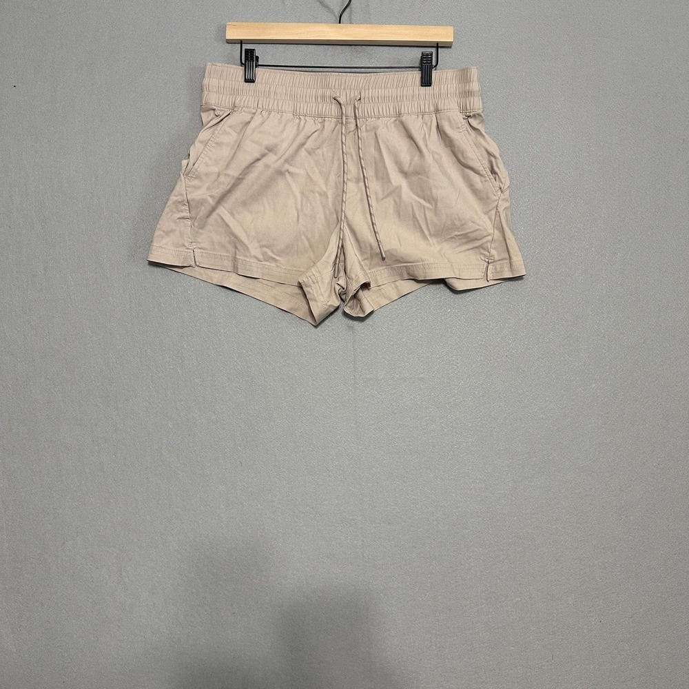 Avalanche Outdoor Supply Co Tan Khaki Hiking Shorts Womens Large Drawstring